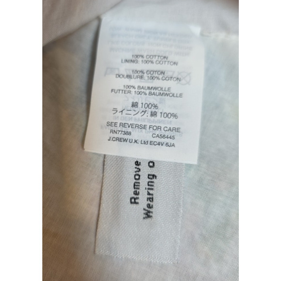 J.Crew Ratti Pineapple Dress 6 Cotton Lined Pockets Summer Vacation Resort Wear - Picture 8 of 9